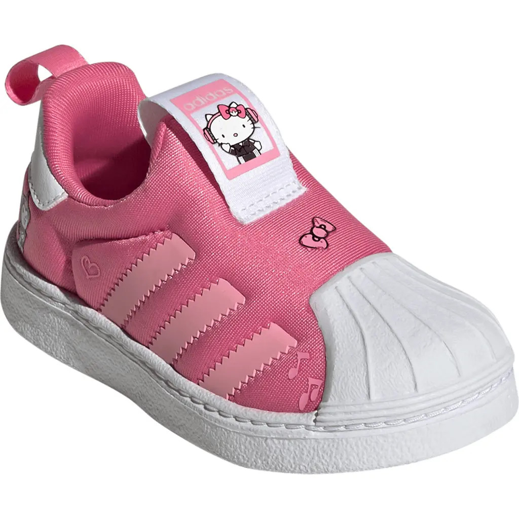 adidas x Hello Kitty® Kids' Superstar 360 Sneaker in Pink Fusion/White/Bliss Pink at Nordstrom R... | Nordstrom Rack