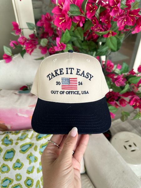 Use code WHITNEY20 for 20% off take it easy hat, perfect for 4th of July or Memorial Day! 🇺🇸 

#LTKFindsUnder50 #LTKParties #LTKTravel