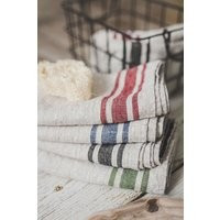 Linen Kitchen Towels, Striped Linen Hand Washed Towels in Various Colors, Thick Tea French Style Towels | Etsy (US)