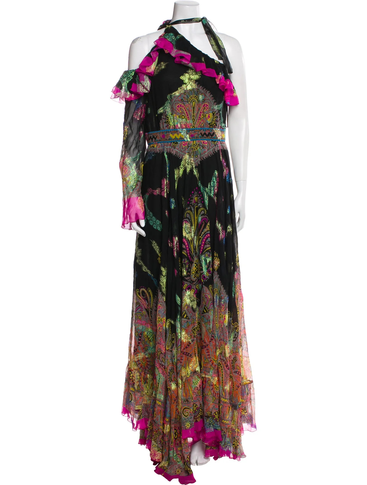 Etro Silk Long Dress - Black Dresses, Clothing - ETR245321 | The RealReal | The RealReal