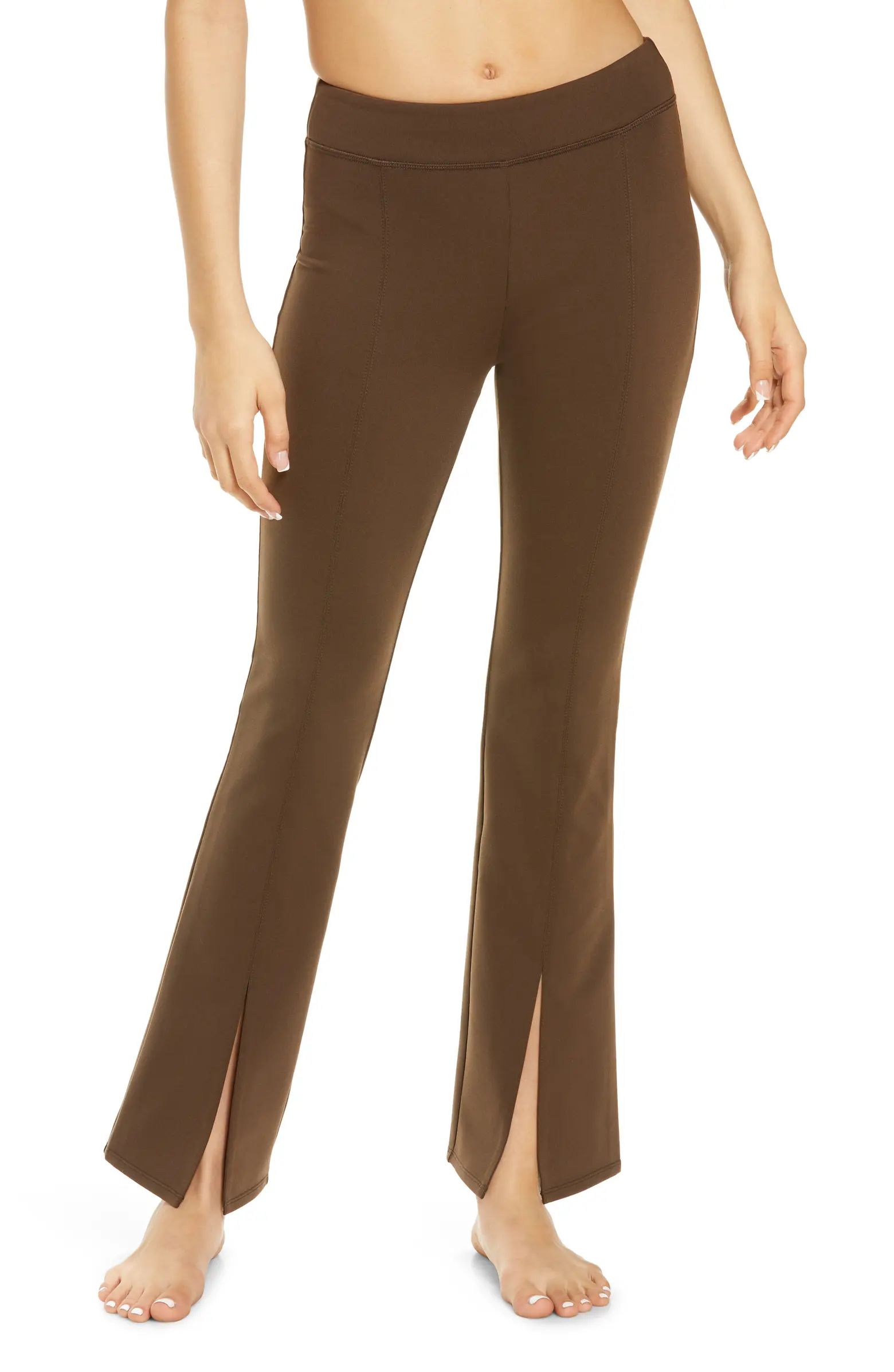 Alo Airbrush High Waist Split Hem 7/8 Leggings | Nordstrom | Nordstrom