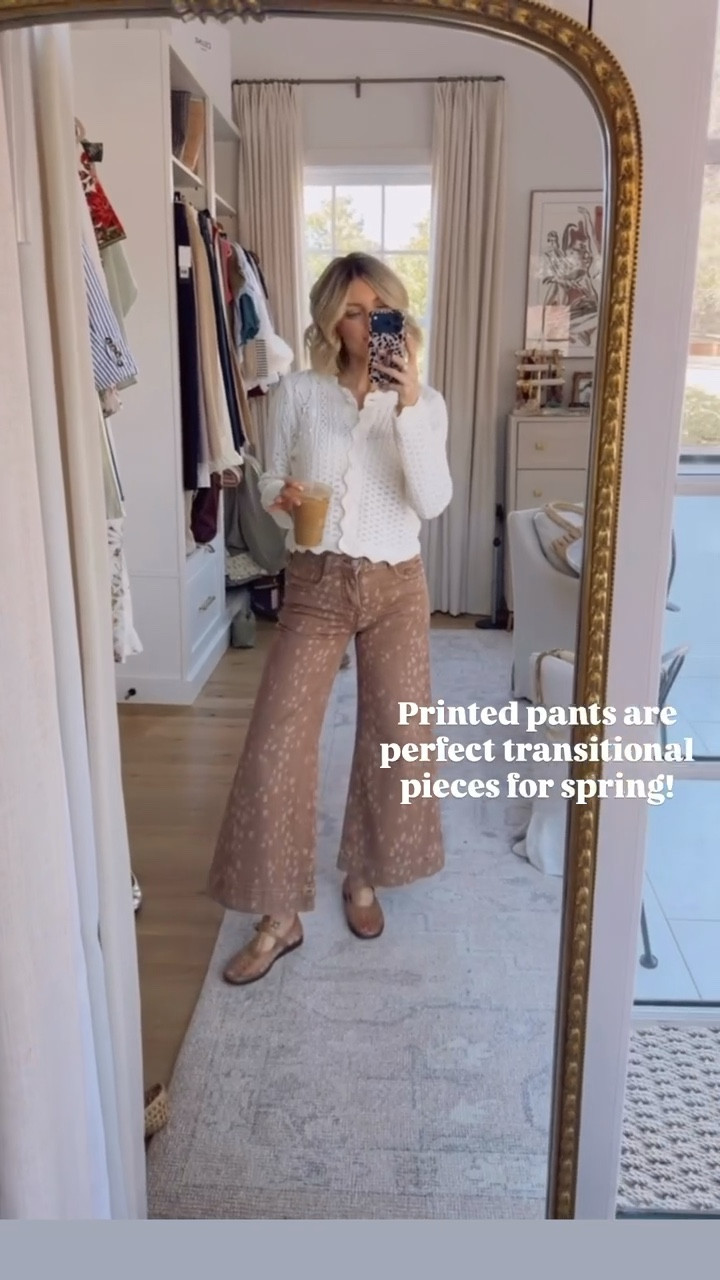 I have loved these printed pants for spring! They are a neutral print that you can style a lot with! Use code LOVERLY20 for 20% off the pants! Wearing S/26!

Loverly Grey, Anthropologie sale, Anthropologie, spring outfit, deer print, ballet flats 

#LTKSeasonal