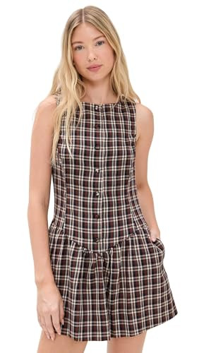 Show Me Your Mumu Women's Meester Mini Dress, Saddle Plaid, M | Amazon (US)