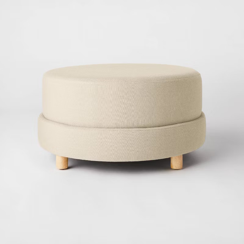 Wilmington Upholstered Round Ottoman - Threshold™ designed with Studio McGee | Target
