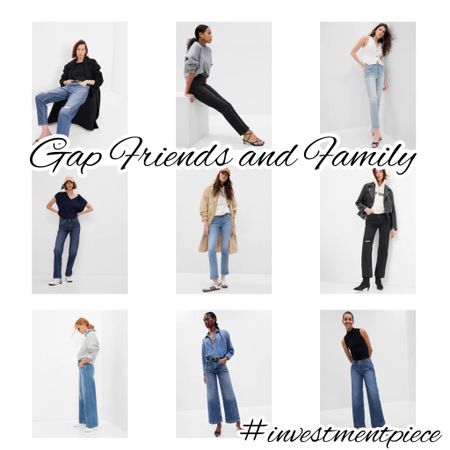 It’s @gap #friendsandfamily (get 40% off everything with code FRIEND) On trend denim- from light washes to 90s cuts are what I’m shopping today! #investmentpiece 

#LTKunder100 #LTKsalealert #LTKSeasonal