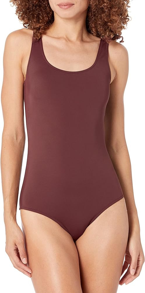 Amazon Essentials Women's One-Piece Coverage Swimsuit (Available in Plus Size) | Amazon (US)