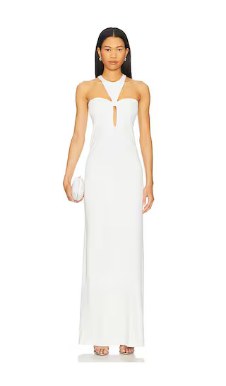 X Sabine Getty Open Back Maxi Dress in Off White | Revolve Clothing (Global)