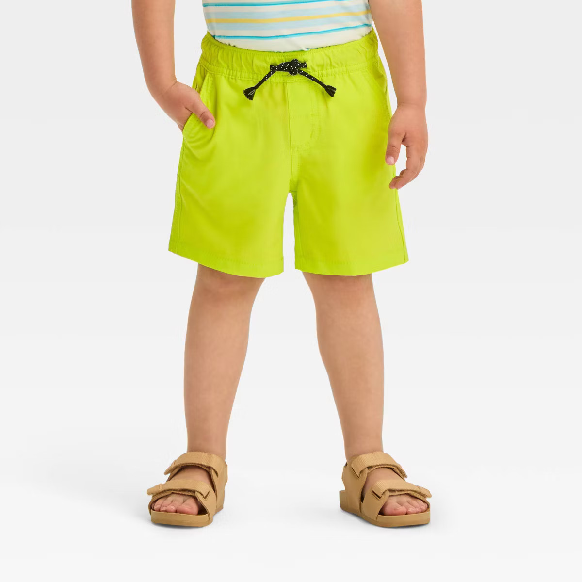 Toddler Boys' Pull-On Quick Dry Above Knee Shorts - Cat & Jack™ Green 4T | Target