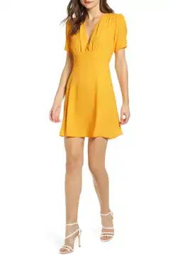 Button Front Minidress | Nordstrom