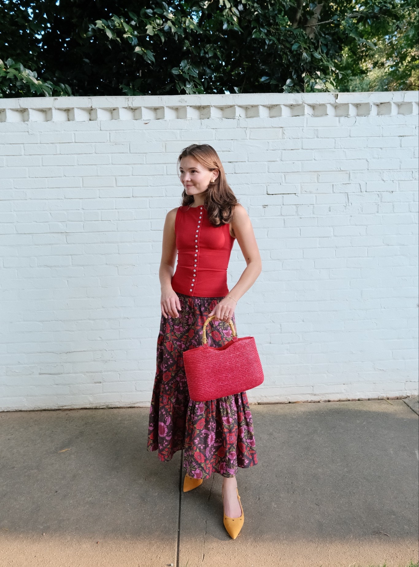 Wearing my usual size (xs) and I’m 5’2” ❣️ such a colorful yet chic autumnal look for events. Could see this for a rehearsal dinner, work event, church event, date night etc! 

#LTKParties #LTKSeasonal #LTKShoeCrush