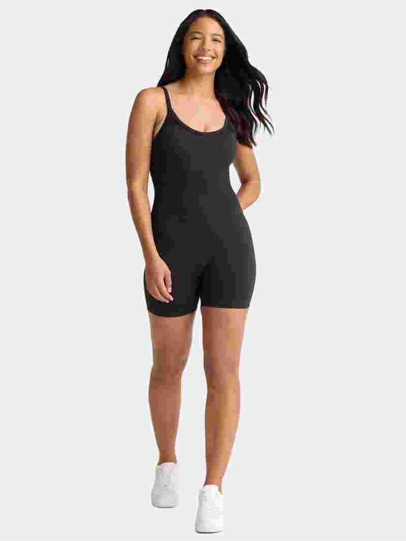 Avia Women's Seamless Body Mapping Mesh Romper, Sizes XS-XXXL - Walmart.com | Walmart (US)