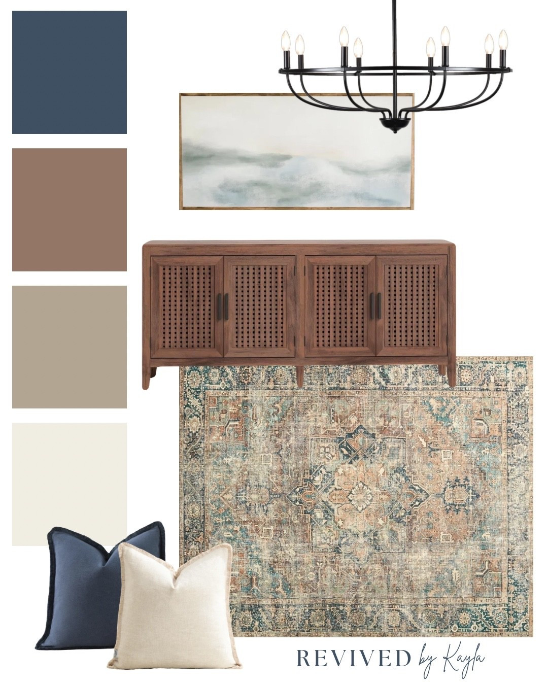 Brown and blue living room design mood board with some of my 2025 best sellers from Wayfair 🤎💙

#livingroom #homedecor #homedesign #interiordesign #modernhome #cozy #traditional #blue #neutralhome #neutraldecor @Wayfair #Wayfair #WayfairPartner #ad #LTKFindsUnder100 #LTKFindsUnder50

#LTKHome