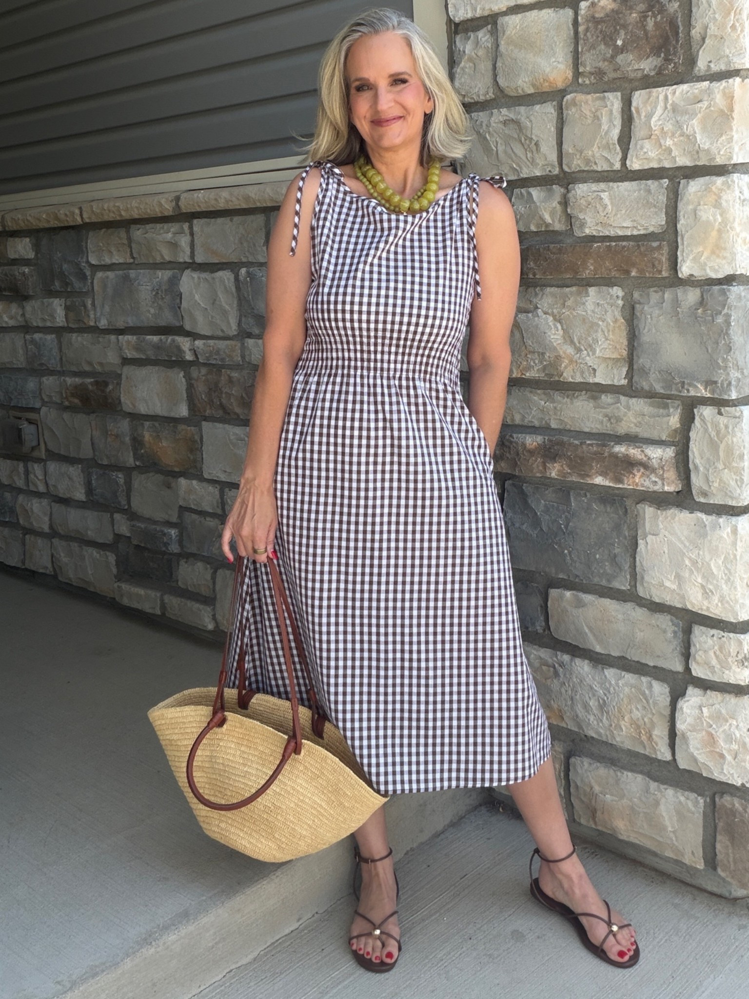 This dress is darling, fabric is quite thin, but the cinched waist and shoulder ties are sweet details.

Midlife dress, midi, Baublebar, over 50, summer style, affordable, Amazon

#LTKootd #LTKOver40 #LTKgrwm