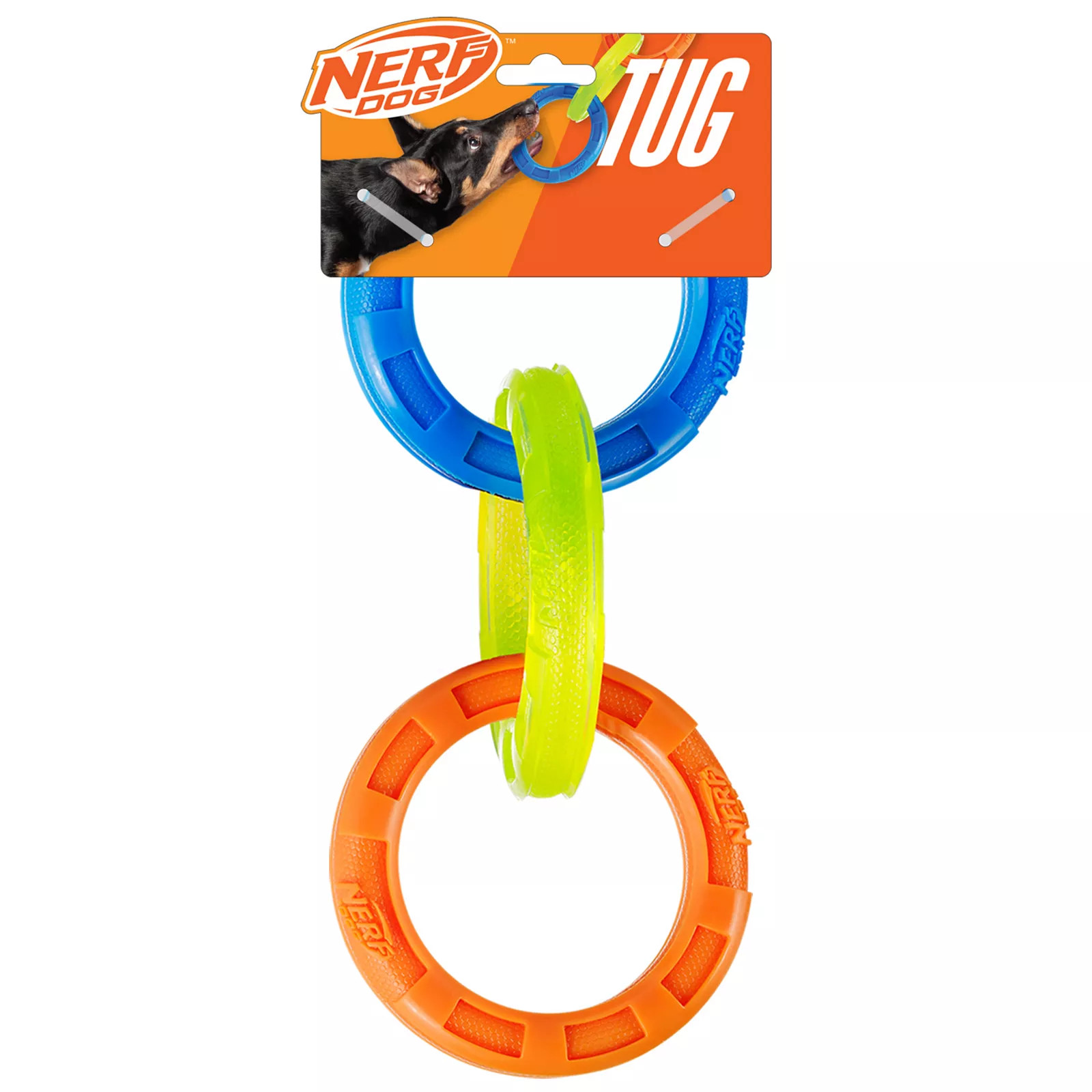 Nerf Dog 11.5" 3-Ring Tug Toy, Multi | Kohl's