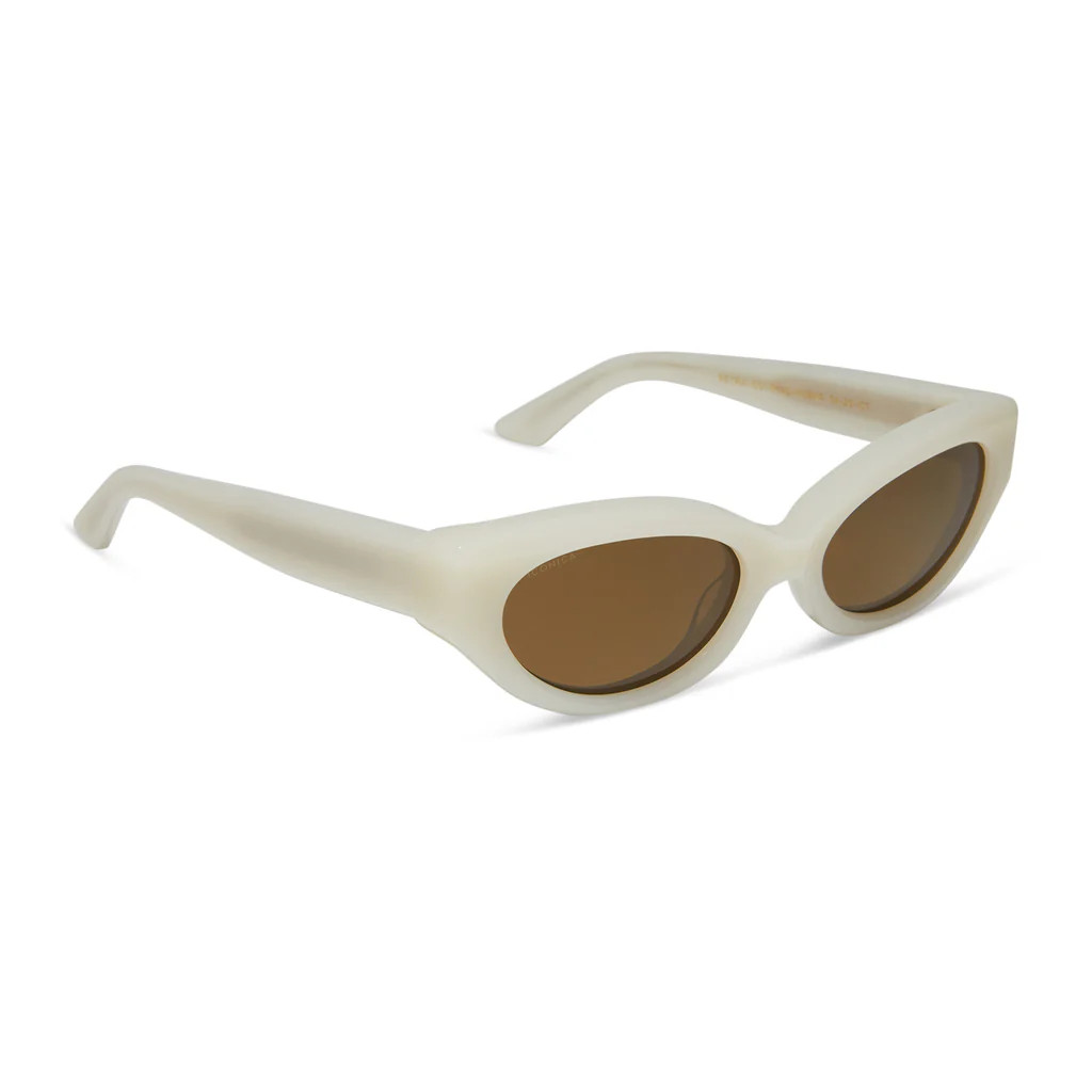 PETRA - MERINGUE + BROWN + POLARIZED SUNGLASSES | DIFF Eyewear
