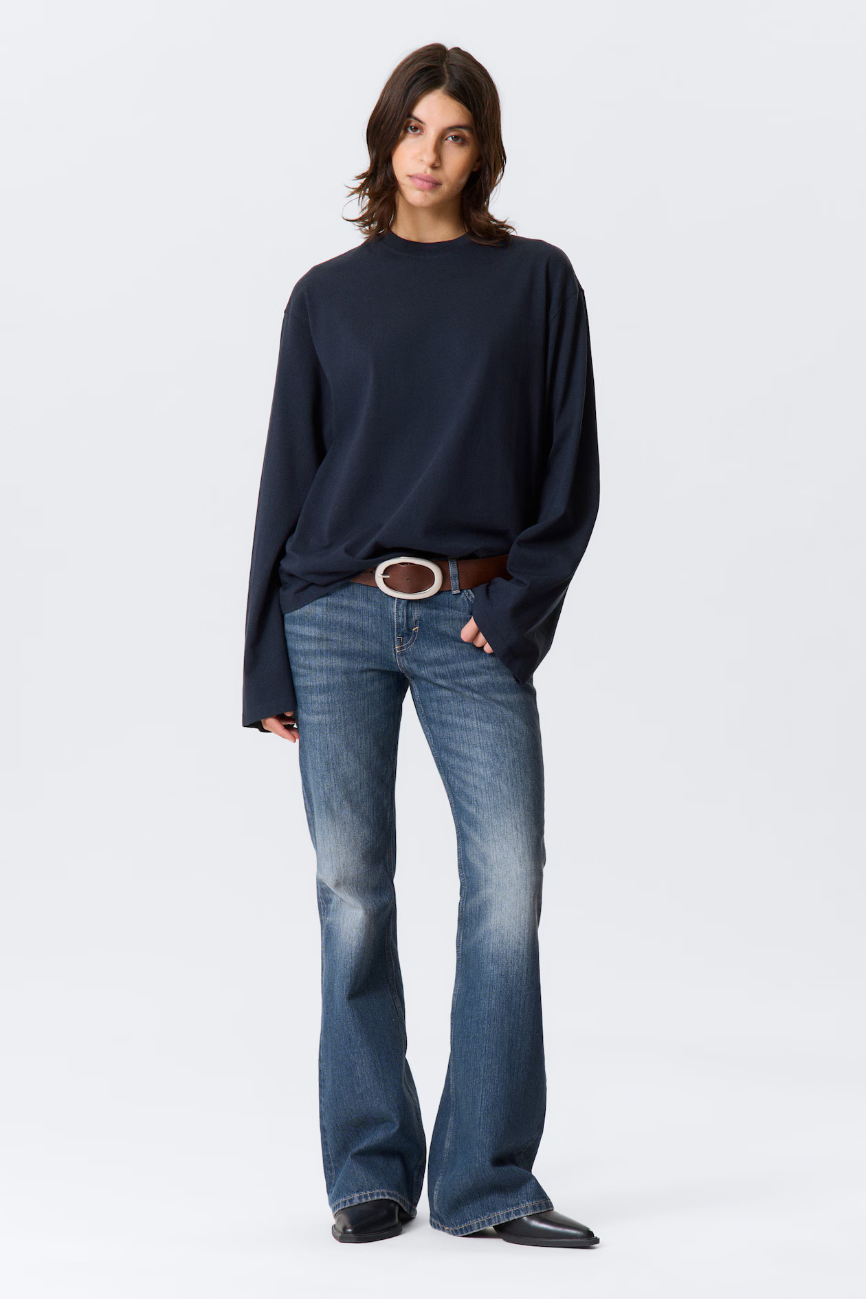 Oversized Long Sleeve T-shirt | H&M (UK, MY, IN, SG, PH, TW, HK)