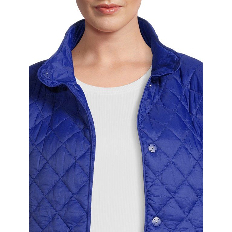 Time and Tru Women's and Plus Quilted Barn Coat | Walmart (US)