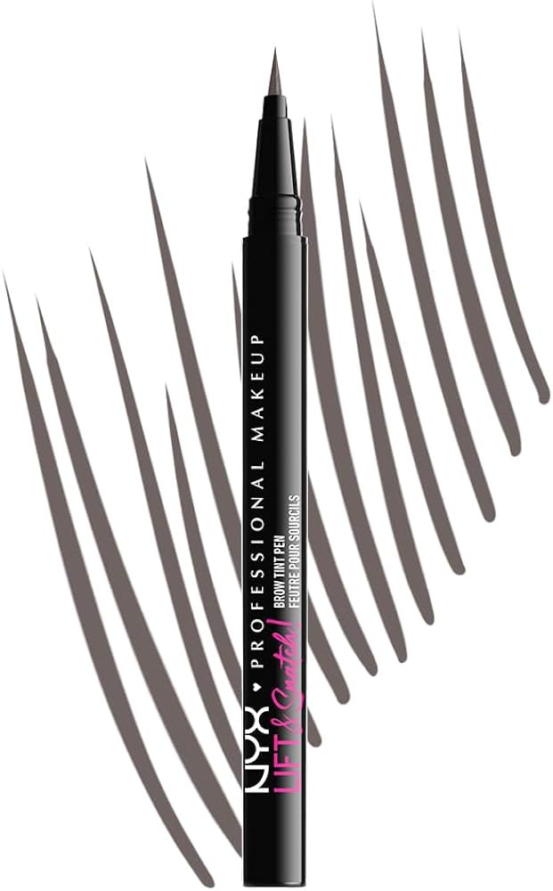 NYX PROFESSIONAL MAKEUP Lift & Snatch Eyebrow Tint Pen, Gray Black | Amazon (US)