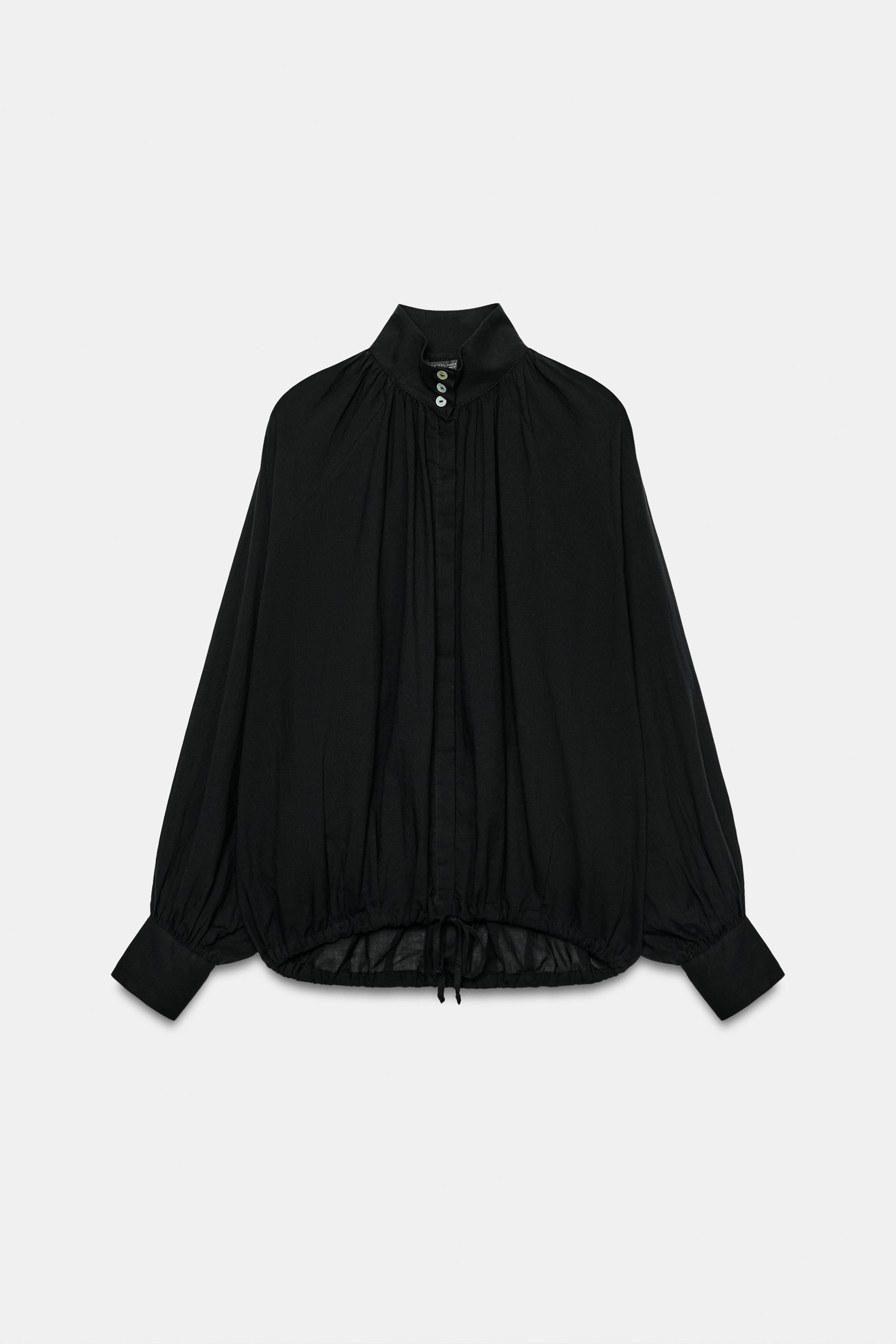 ZW COLLECTION HIGH NECK SHIRT | Zara US