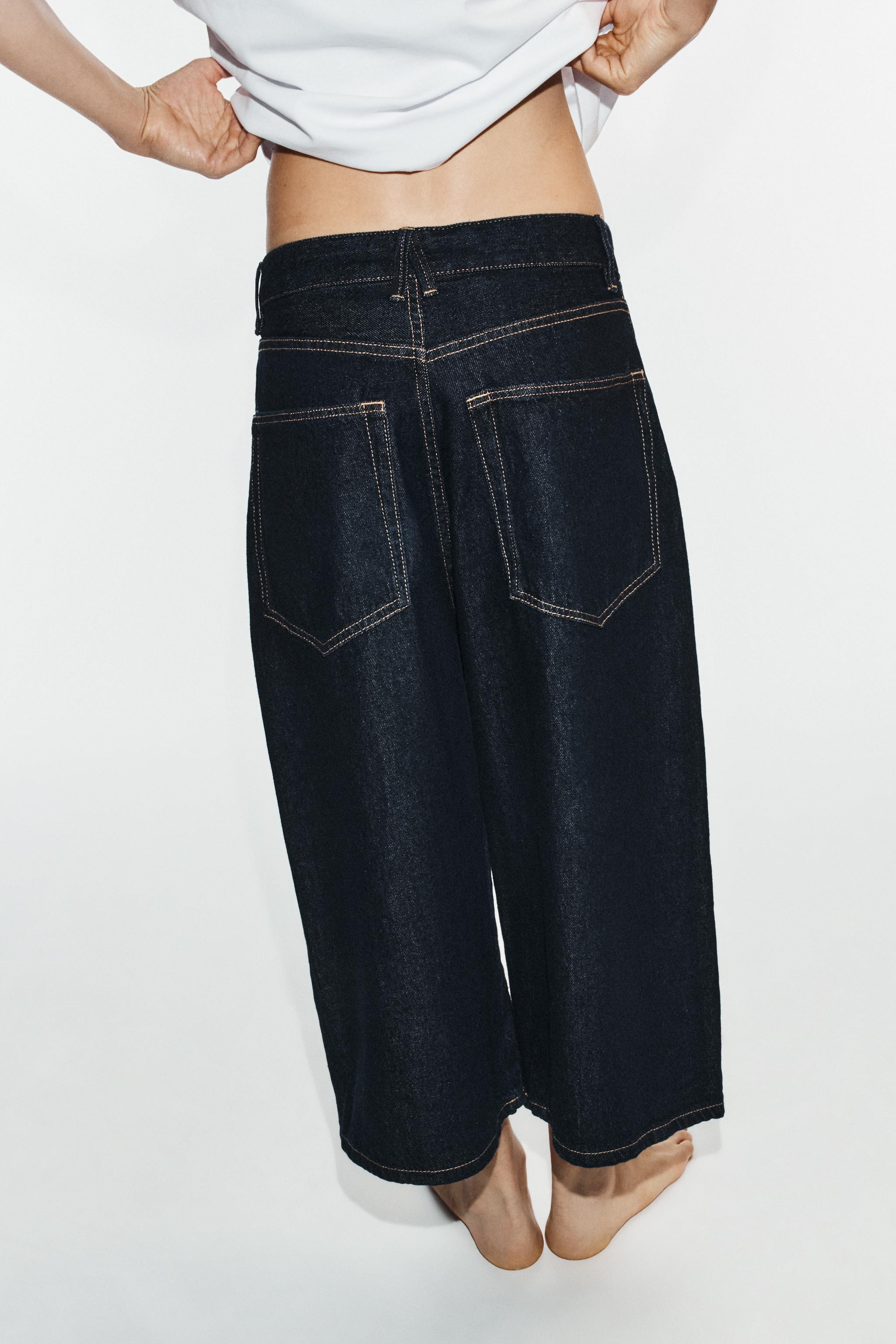 TRF BAGGY DENIM JORTS | Zara UK