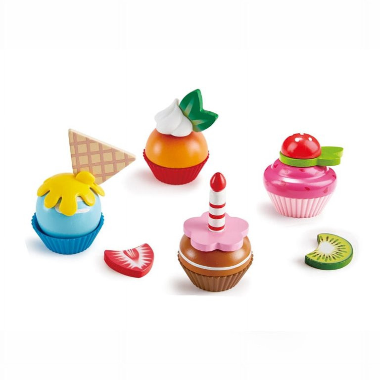 Hape  Wood Cupcake Play Set - 9 Piece - Walmart.com | Walmart (US)