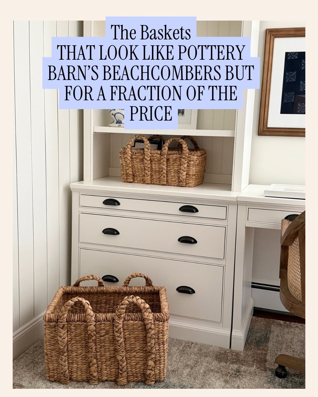 These woven baskets look just like Pottery Barn’s beachcomber baskets but you get 3 for the price of one PB one!!

#LTKHome
