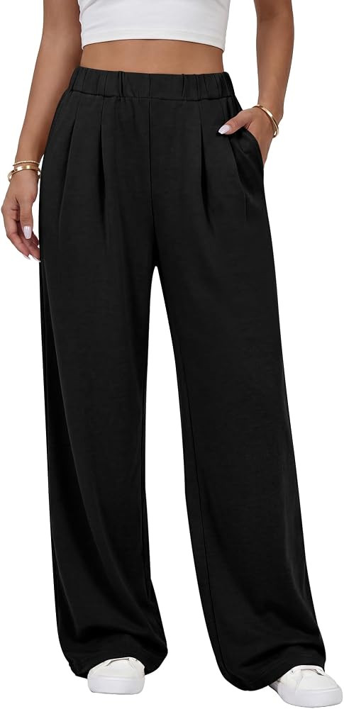 ANRABESS Womens Wide Leg Baggy Sweatpants | Amazon (US)