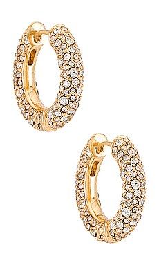 BaubleBar Carina Huggie Hoops in Clear from Revolve.com | Revolve Clothing (Global)