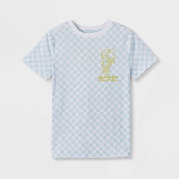 Boys' Sonic Short Sleeve Graphic T-Shirt - Blue | Target
