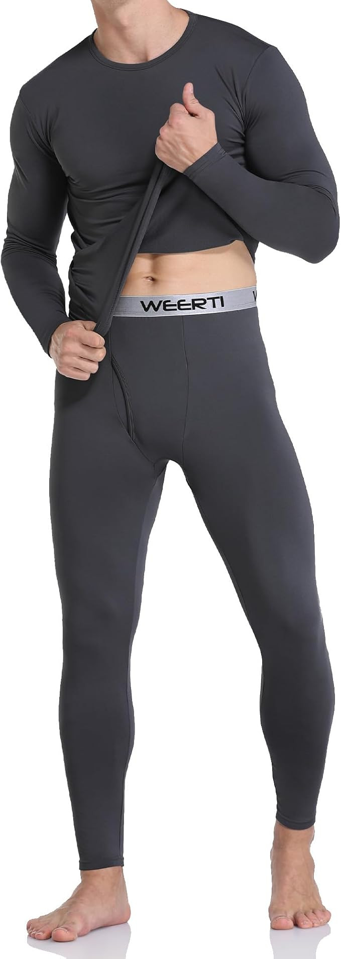WEERTI Thermal Underwear for Men Long Johns Mens with Fleece Lined, Base Layer Men Cold Weather T... | Amazon (US)