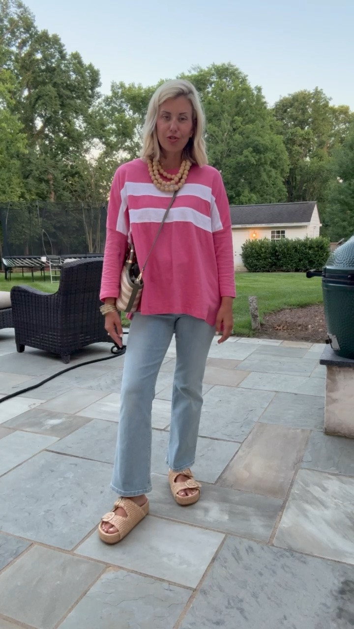 Now this is a look I’m loving! Catalina tee and Murphy Jean for the win! 
Tee - o/s petite 
Jeans - 26
Sandals - 38.5 (size 1/2 up) 
*code Catherine20 at Allie + Bess

#LTKdayinmylife #LTKootd #LTKmomlife