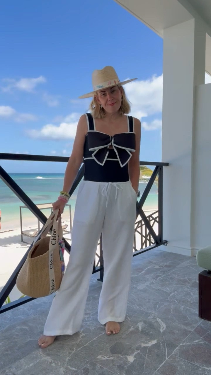 Amazing suit from the zon with booty coverage and great chest support & so darn CUTE!! Throw on these gauze pants from target to complete the perf look! 
Swim - small
Pants - xs 
Hat - m/l

Sunshine Tienda - mixandmatch 15%
Sprinkled with Pink - catherine10 10%
Allie + Bess - Catherine20 20%


#LTKTravel #LTKOver40 #LTKSeasonal