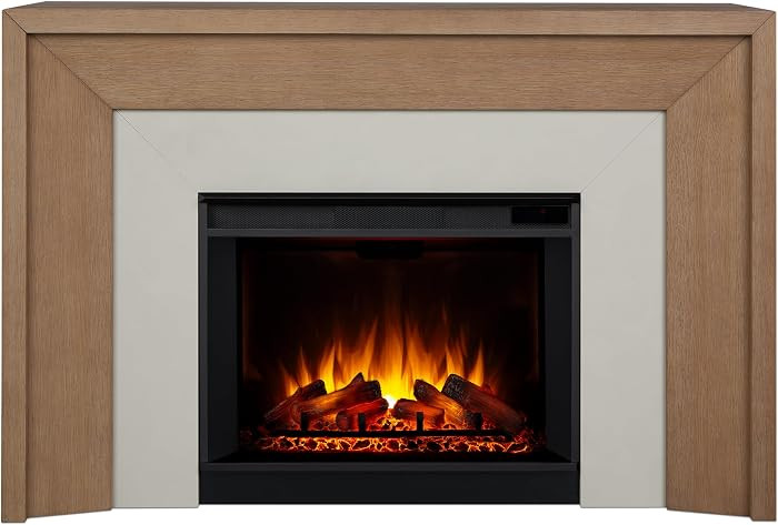 Real Flame Brooks 64\u201d Grand Electric Fireplace with Mantel for Living Room or Bedroom, Repla... | Amazon (US)