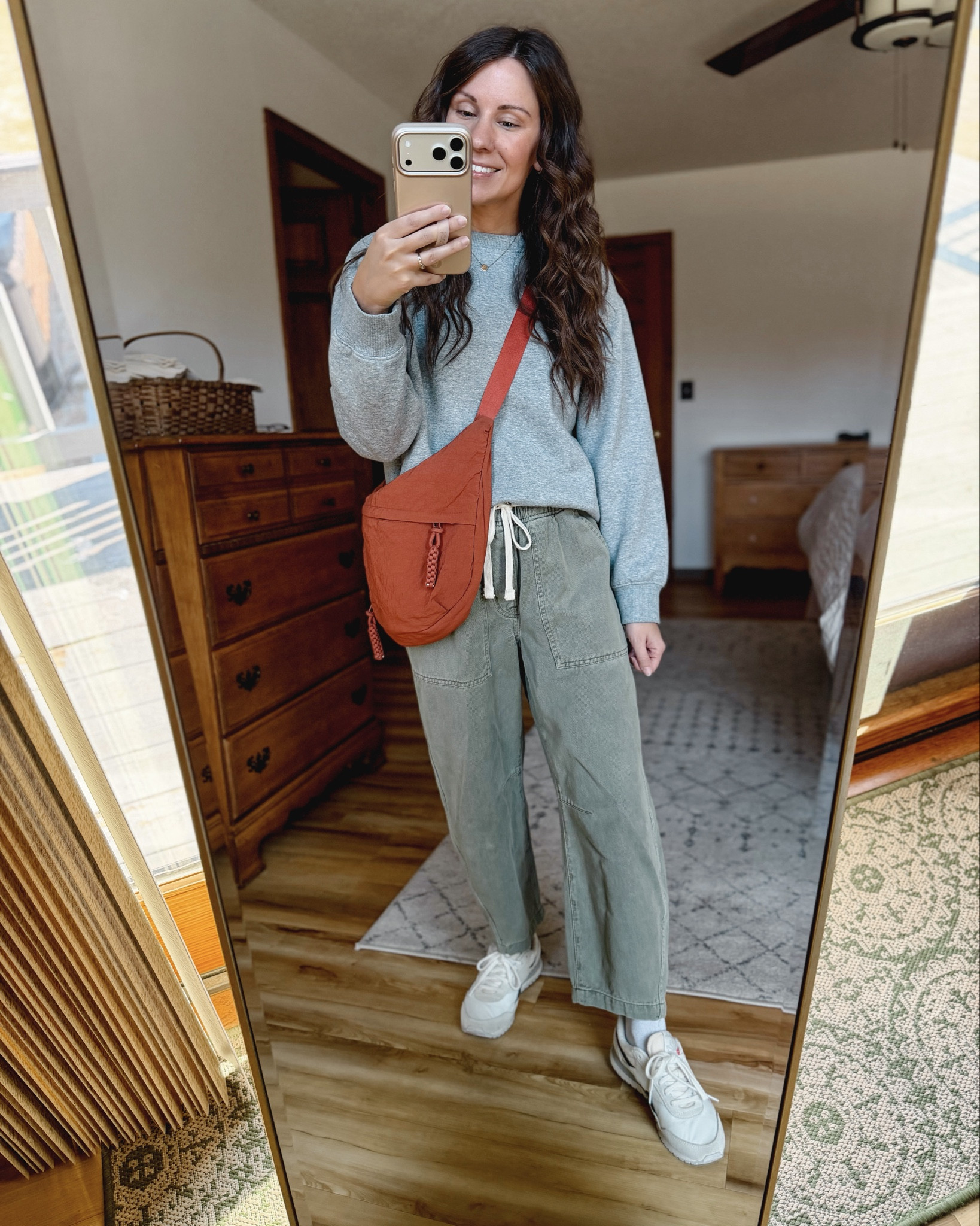 small in my ribbed tee, small in my crewneck sweatshirt (also own it in other colors in size xs), xs petite/short in my pants, and size 6.5 in my sneakers. 

#LTKootd #LTKgrwm #LTKPetite