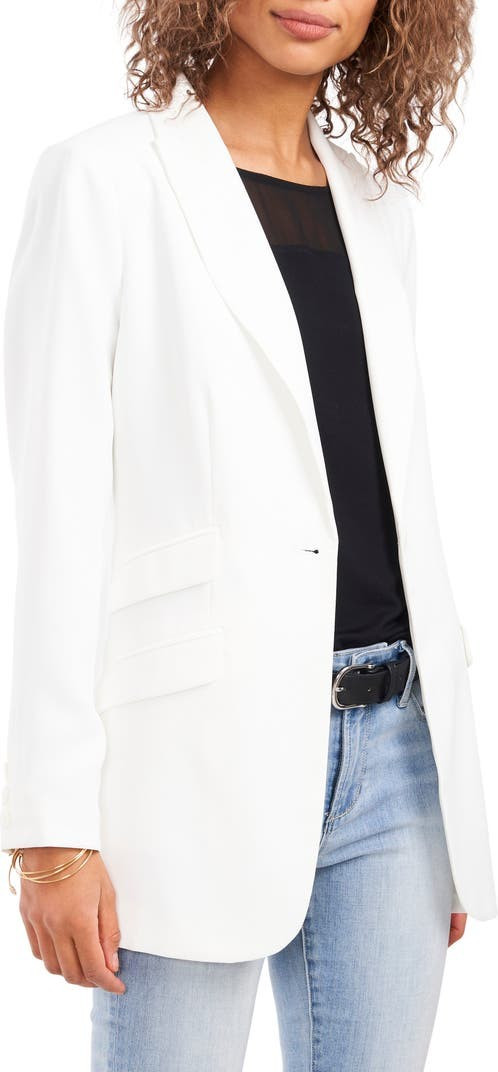 Luxe Crêpe de Chine One-Button Blazer | Nordstrom