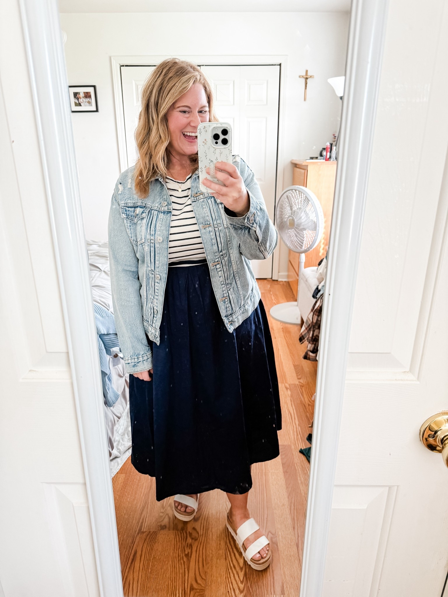 Teacher outfit! Wearing a large in my J.Crew Factory dress. My denim jacket is older so linked this years version. 

#LTKPetite #LTKMidsize #LTKWorkwear