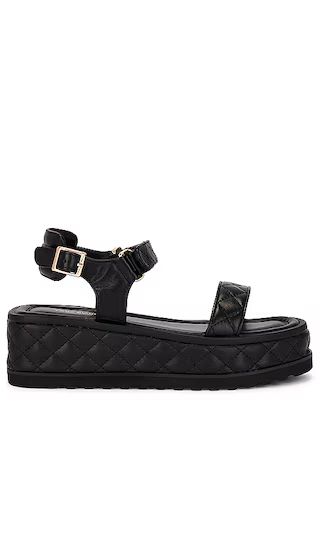 Zahara Sandal in Black Nappa | Revolve Clothing (Global)