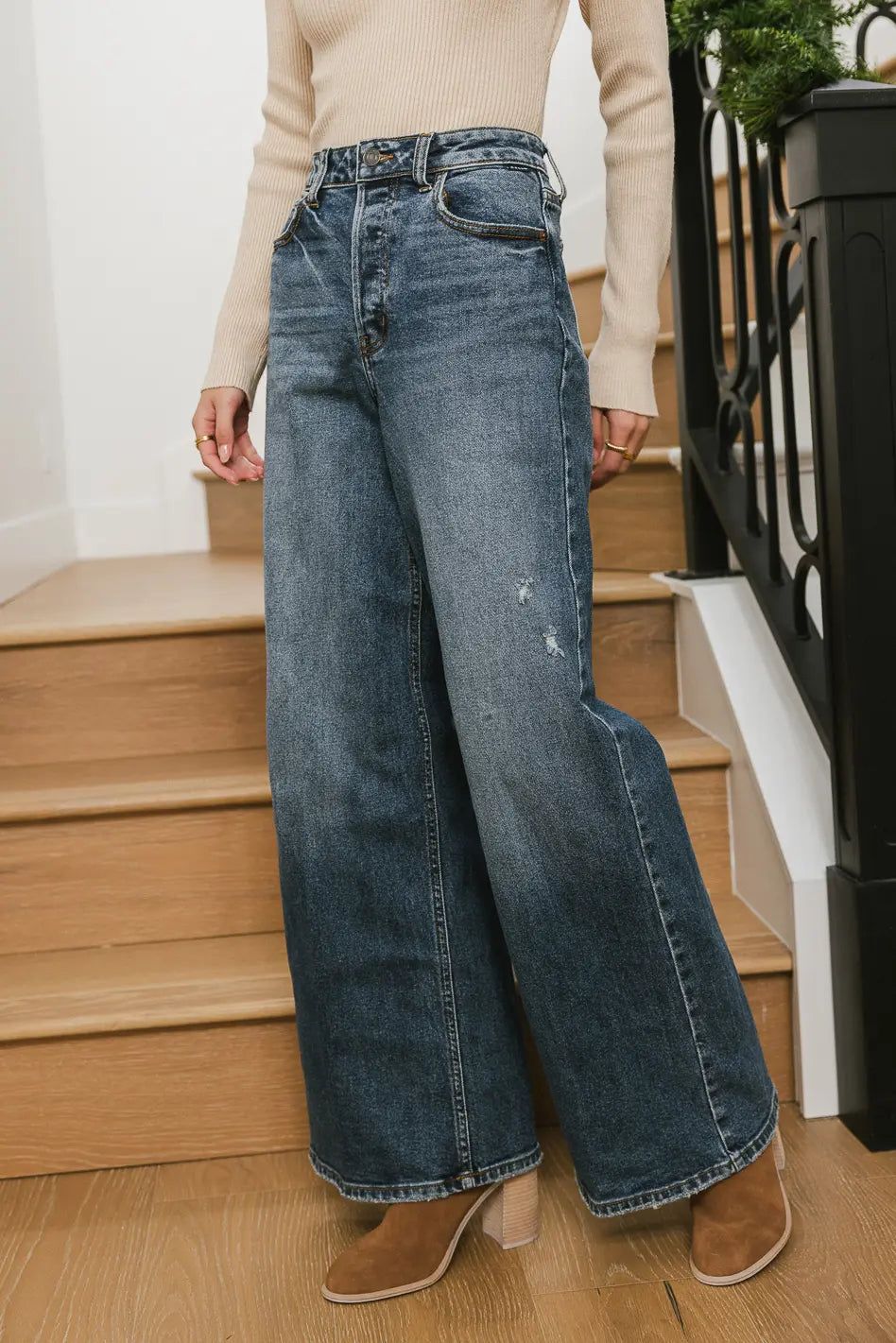 Kendall Wide Leg Jeans | Bohme