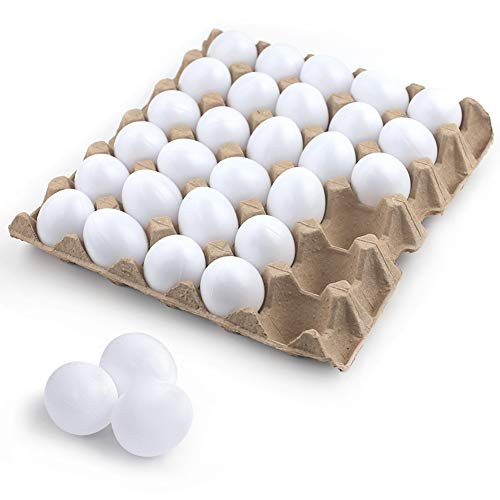 SallyFashion 30 PCS White Plastic Eggs Paintable Fake Eggs for Crafts, Easter Hunts, Basket Fille... | Amazon (US)