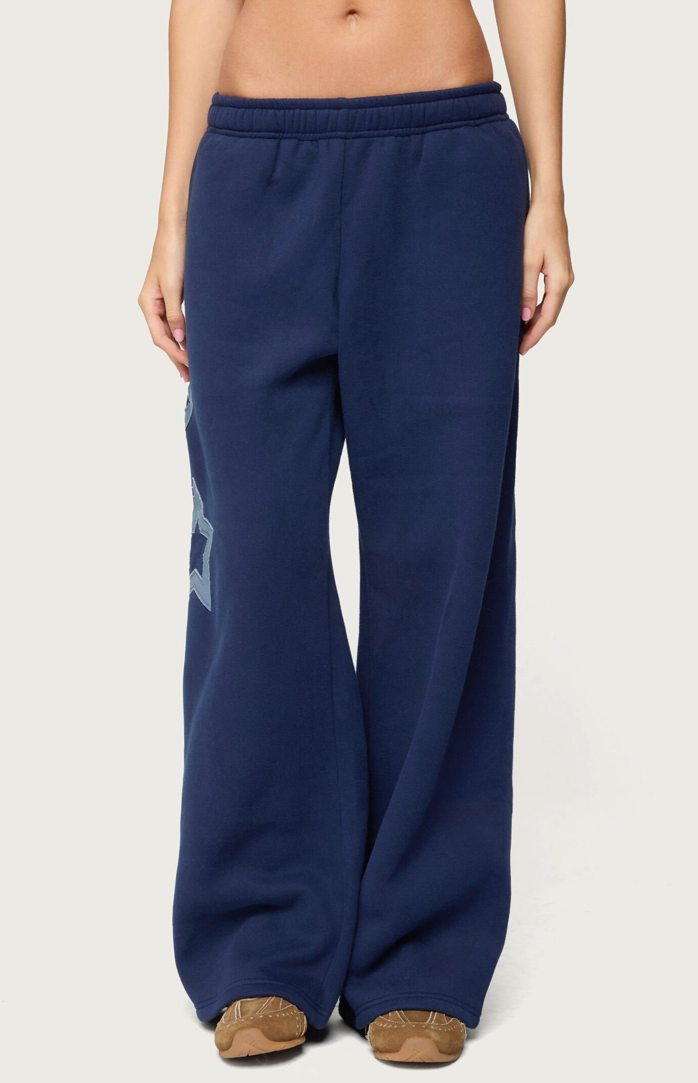 Edikted Women's Starly Straight Leg Sweatpants in Navy - Size XS | PacSun