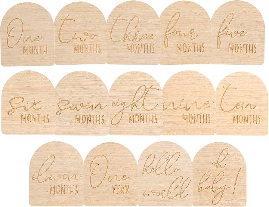 Pearhead Arch Monthly Milestone Props, 0-12 Month Reversible Photo Props, Baby Growth and Pregnan... | Amazon (US)