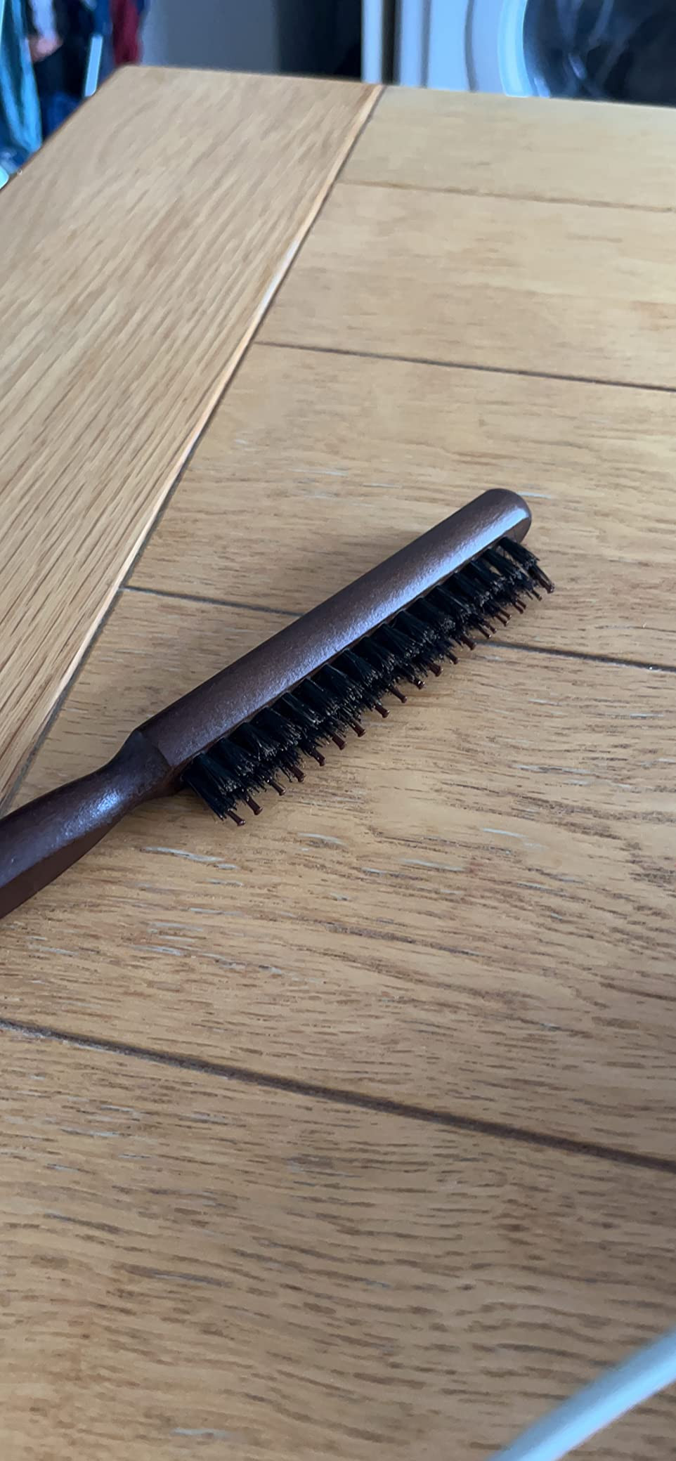 Teasing Hair Brush Boar Bristle Hairbrush Tail Comb Professional Salon Comb for Long Thick Curly ... | Amazon (UK)