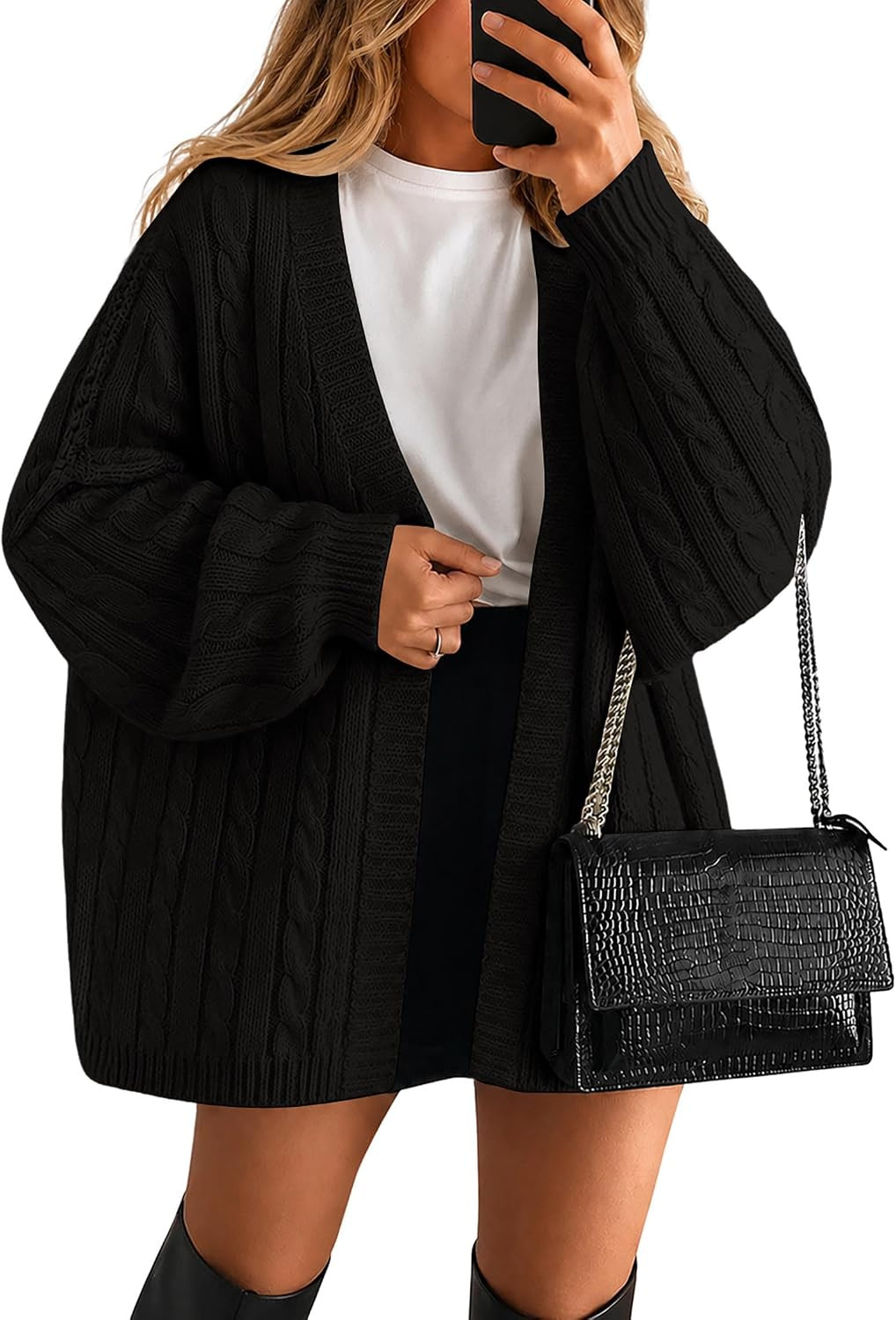 Lazysmile Oversized Sweaters for Women Cozy Trendy Cardigans | Amazon (US)