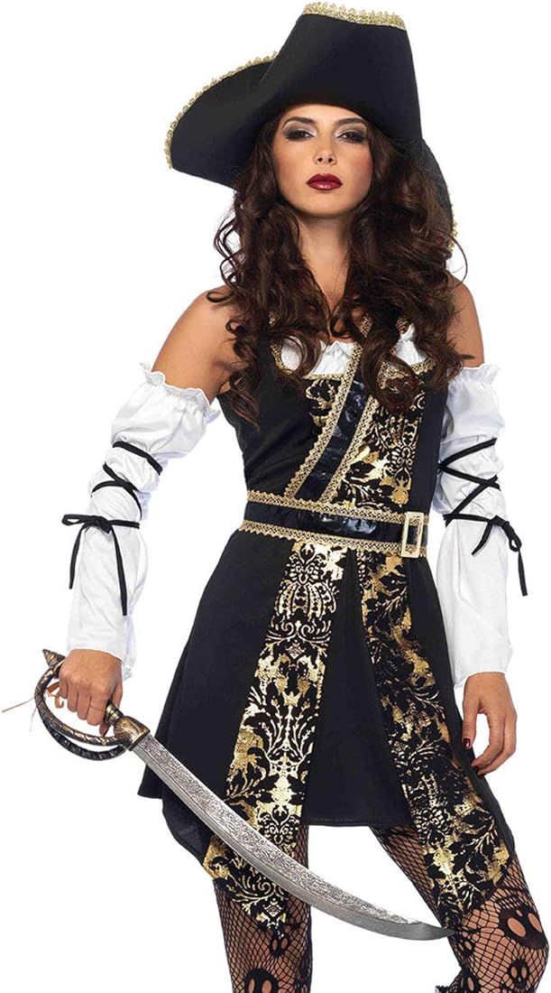 Leg Avenue Women's Black Sea Sexy Buccaneer Pirate Costume | Amazon (US)
