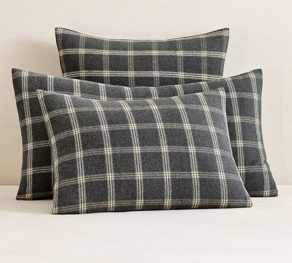 Everette Plaid Flannel Sham | Pottery Barn (US)