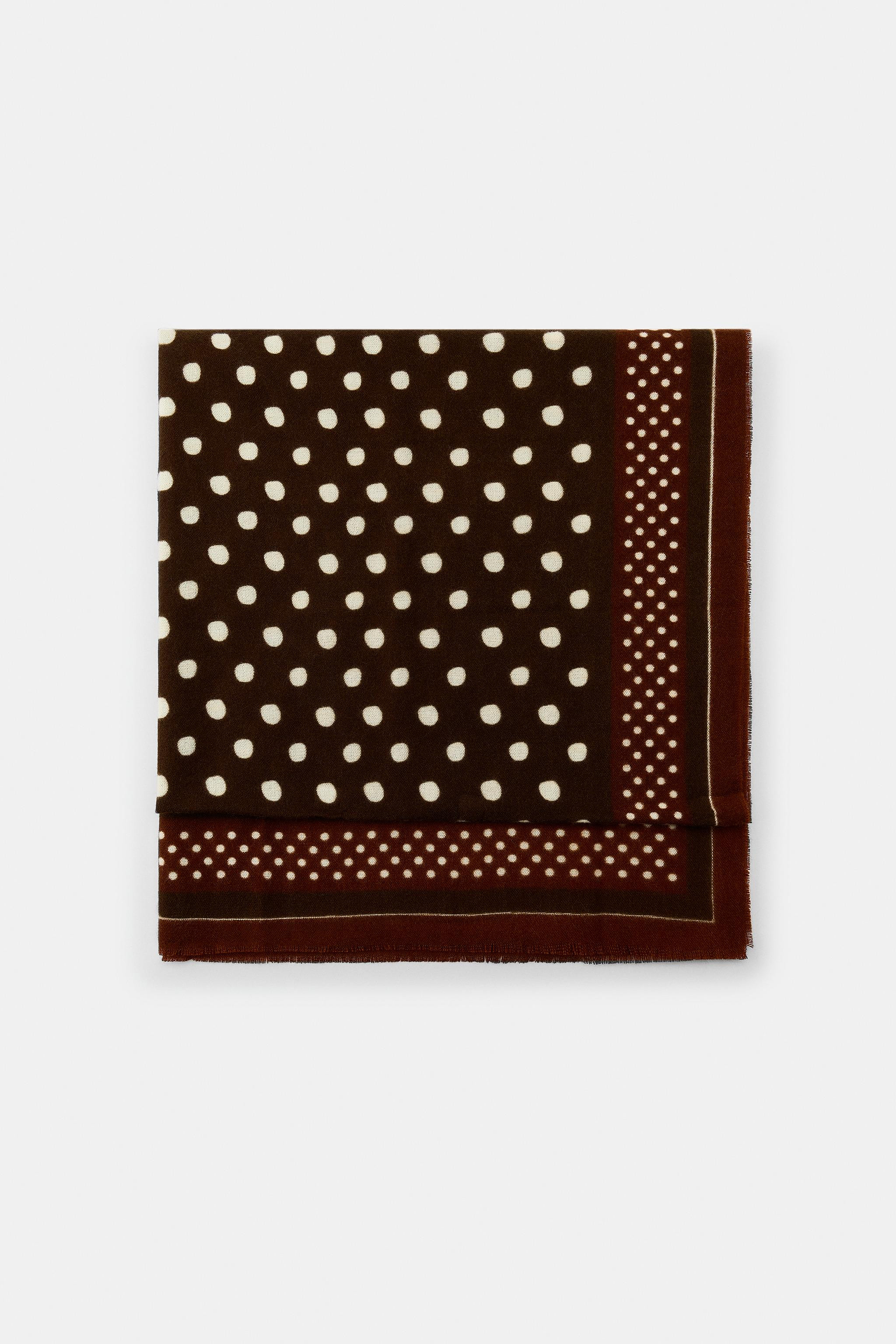 POLKA DOT PRINT SCARF | Zara US