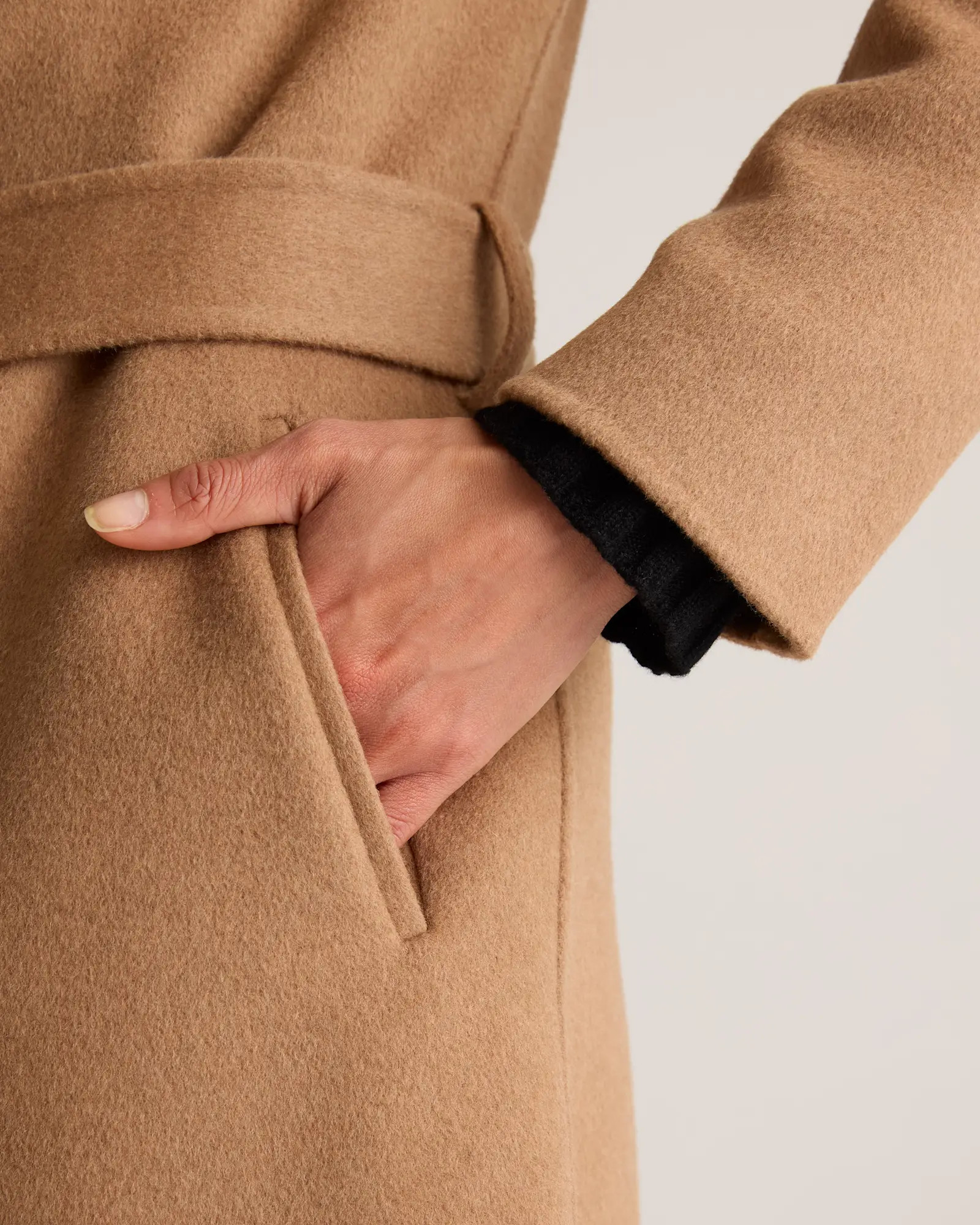 Double-Faced Merino Wool Draped Collar Wrap Coat | Quince