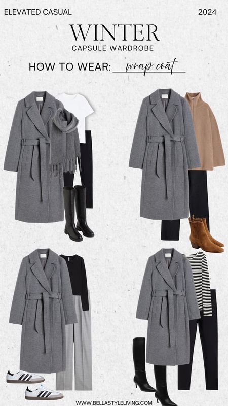 Winter Capsule Wardrobe 23/24

Grey wrap coats | black leggings | black boots | half zip | neutral outfits 

#LTKstyletip #LTKSeasonal #LTKfindsunder100
