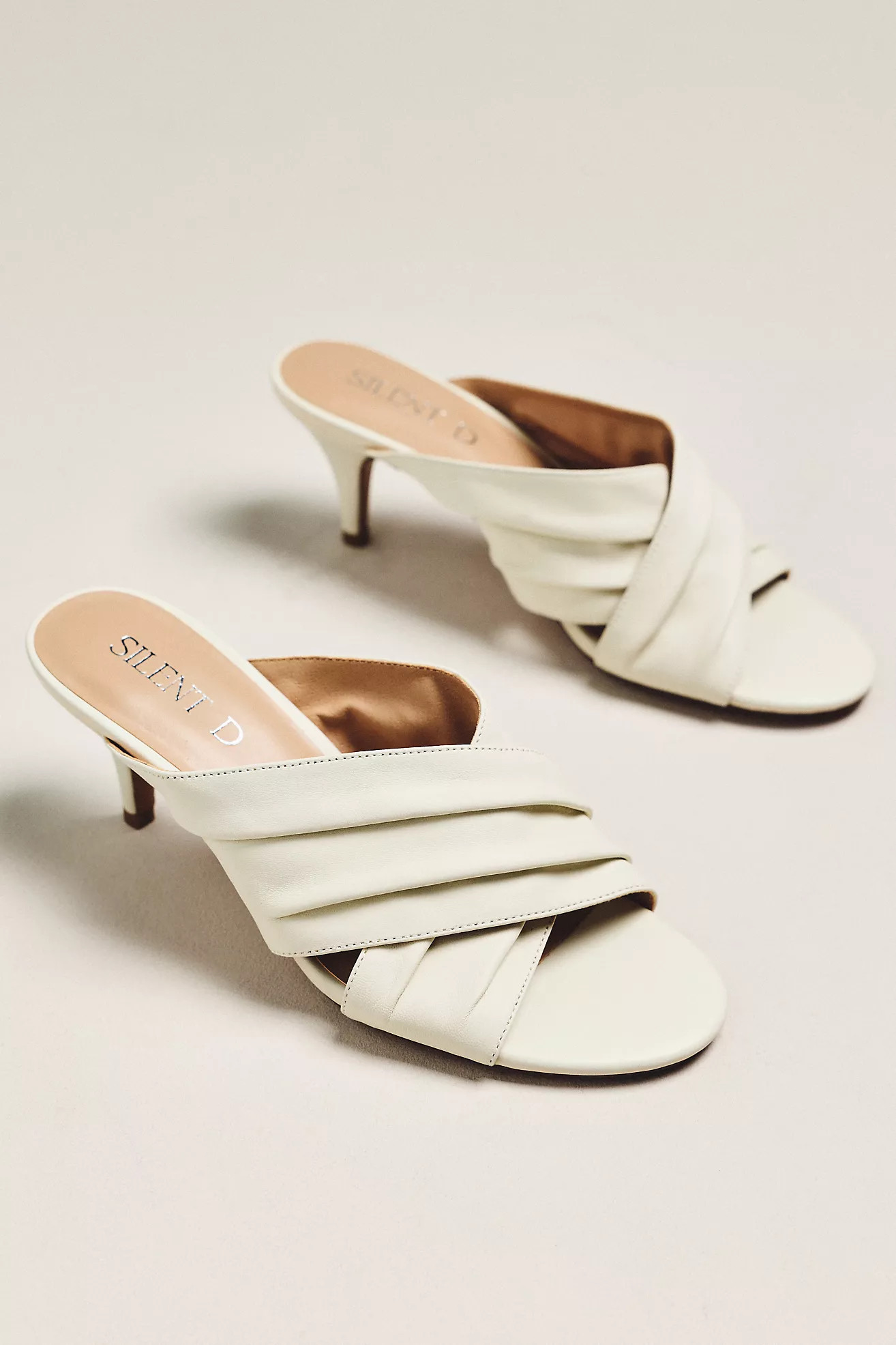 Silent D Kemmy X-Strap Mule Heels | Anthropologie (US)