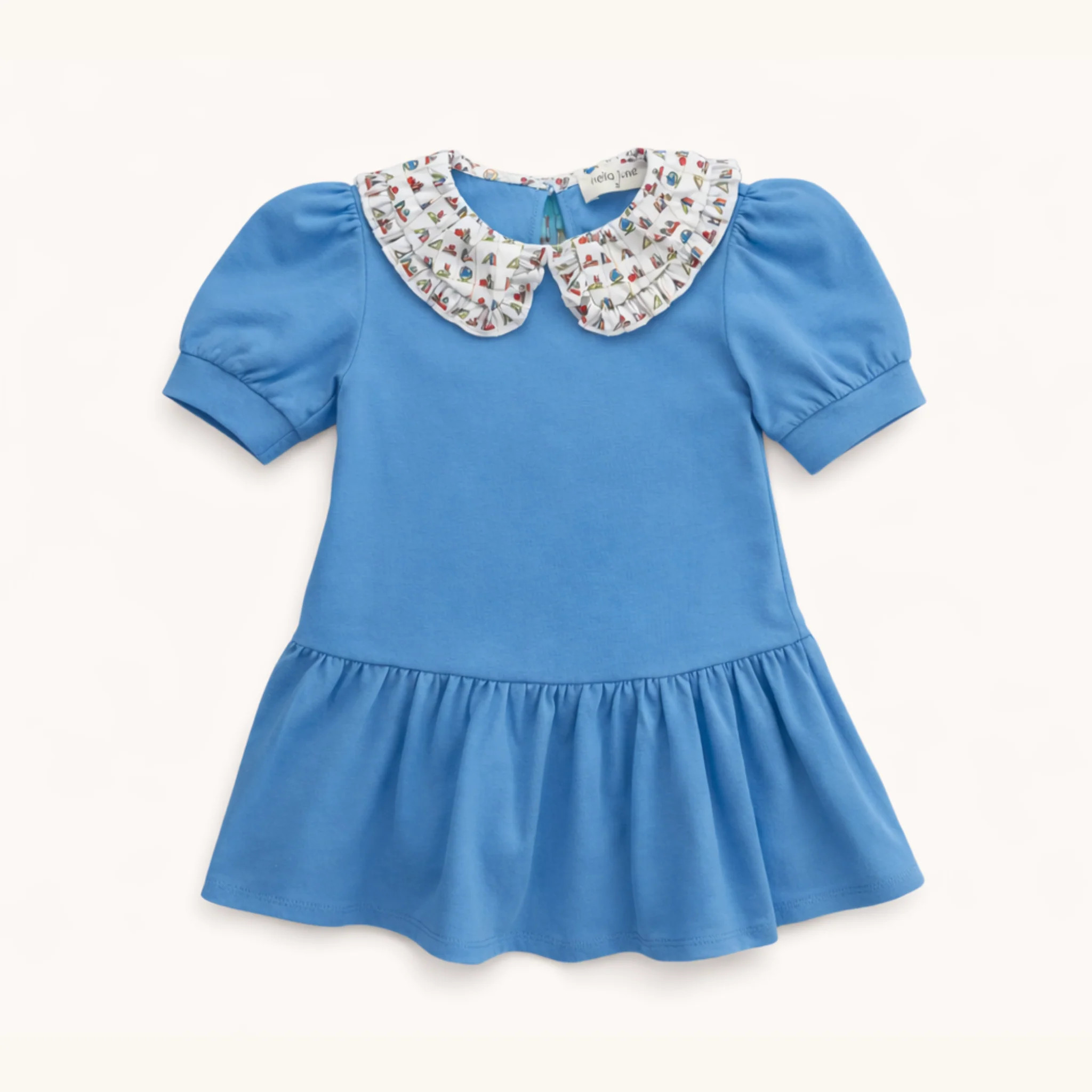 Puff Sleeve Tennis Dress in Light Blue/Back to School | Nella June